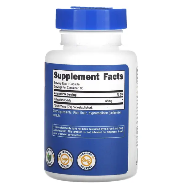 Nutricost Potassium Iodide 65 Mg Capsules